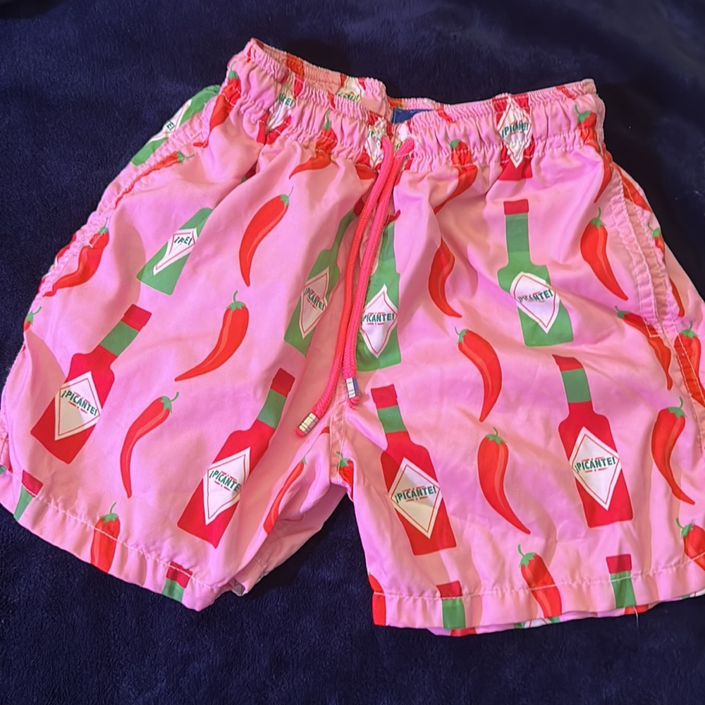Men’s lined hot sauce swim trunks